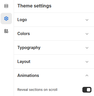 Smart shopify theme - Animations