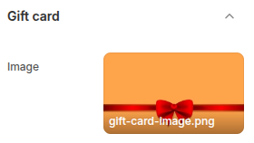 Theme shopify Classique - Gift card